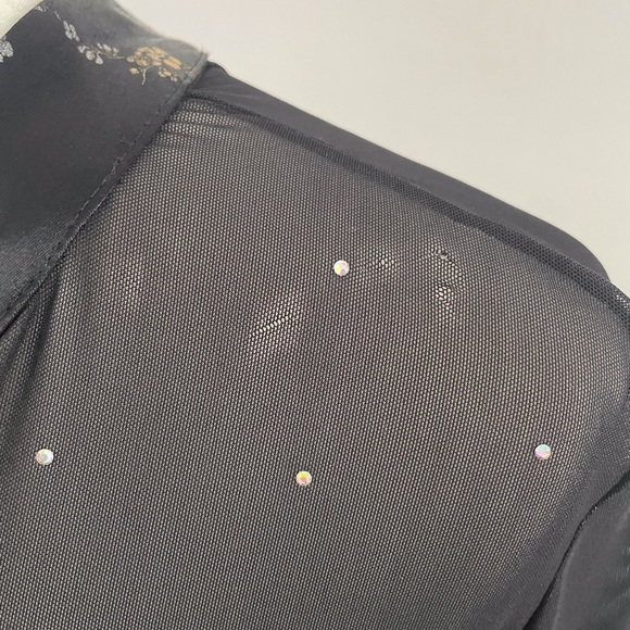 90s Sheer Mesh Asian Inspo Top - Picture 10 of 10